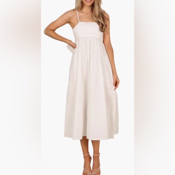 Petal & Pup Alice Bow Back Sleeveless Midi Dress - Picture 1 of 7